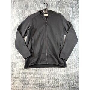 90 Degree by Reflex Softlite Fleece Inside Hoodie Jacket Mens M Black Full Zip